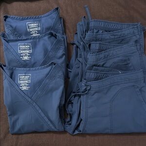 3 sets of Cherokee Women's Navy scrubs